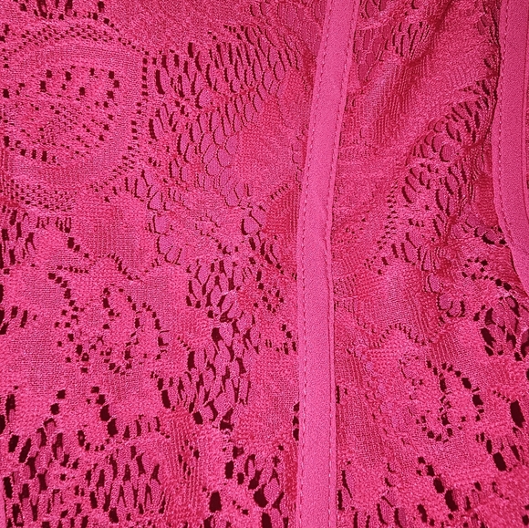 Torrid corset crop top hot pink boned corset - Picture 4 of 5